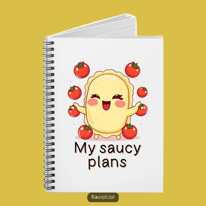 Funny Ravioli Juggling Notebook: Jot Down Delicious Ideas with Italian Flair