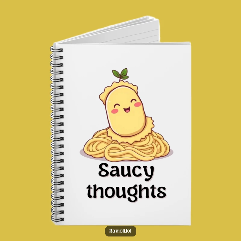 Funny Ravioli Pasta Hill Notebook - Jot Down Joyful Ideas Funny Gift