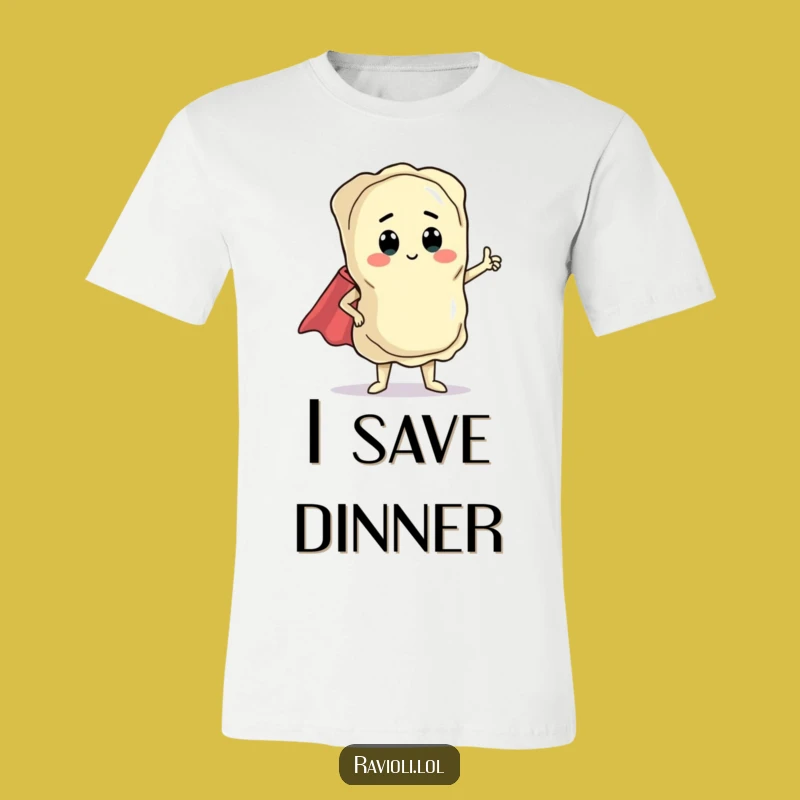 Funny Ravioli Superhero Tee: Wear Your Pasta Power with Pride