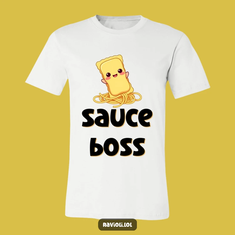 Funny Ravioli Spaghetti Slide T-Shirt - Playful Pasta Gift Tee