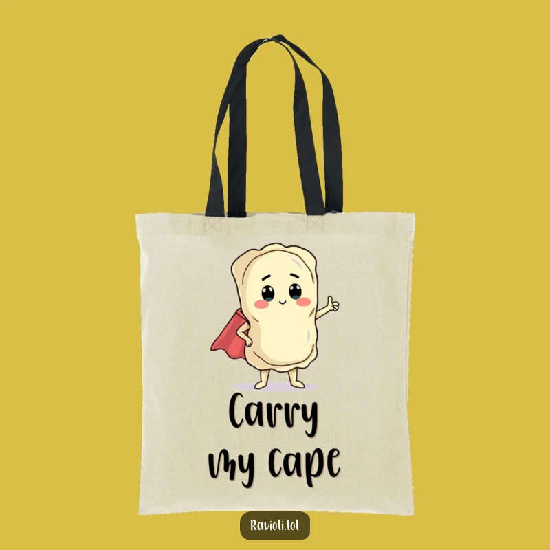 Funny Ravioli Hero Tote Bag: Carry Your Essentials with Super Flair