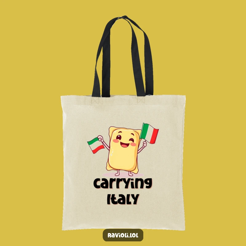 Funny Ravioli Italy Tote Bag: Carry Your Jubilant Pal, Ideal Gift