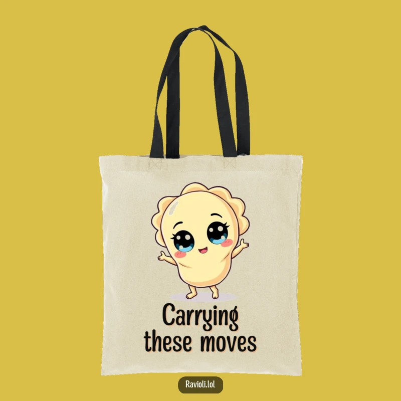 Funny Dancing Ravioli Tote Bag: Carry Your Moves & Essentials