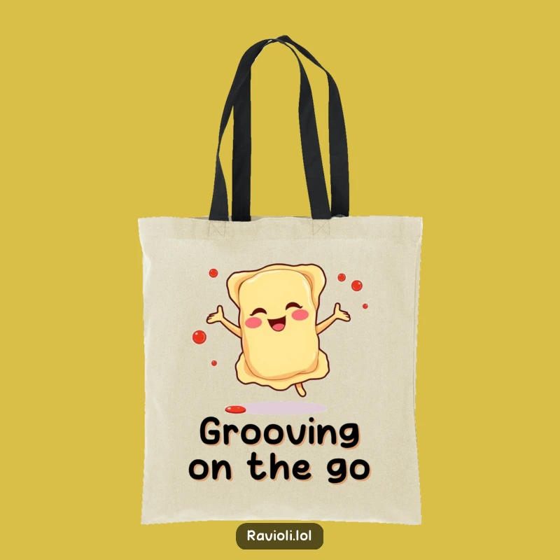 Funny Ravioli Dance Tote Bag - Italian Party Shopping Gift