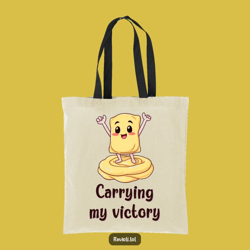 Funny Ravioli Victory Tote Bag - Stylish Italian Grocery Winner Gift