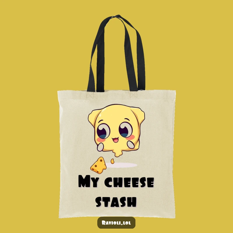 Funny Ravioli Cheese Catcher Tote Bag - Catch the Laughs Funny Gift